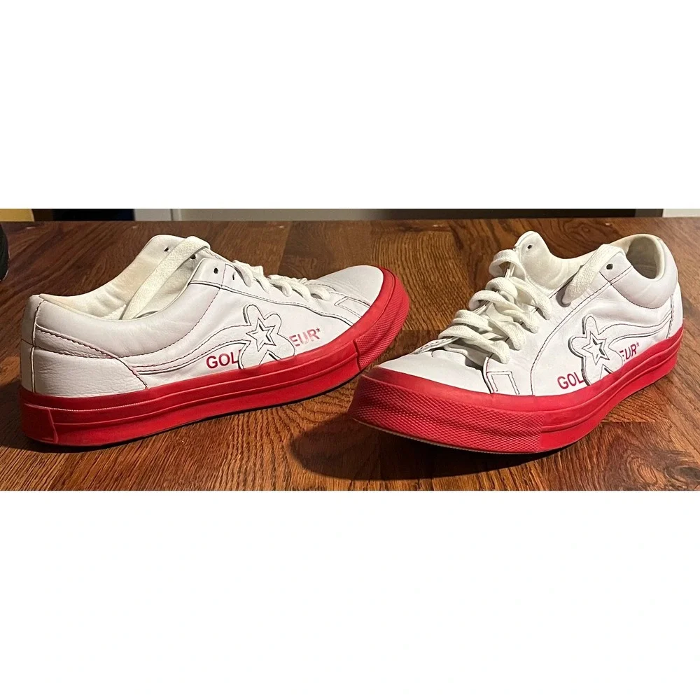 Converse One Star Golf Le Fleur Tyler The Creator White Red Mens 11 - Picture 1 of 8